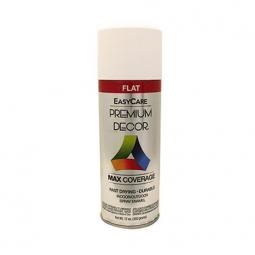 TRUE VALUE PDS5-AER Premium Decor White Flat Enamel Spray Paint, 12-oz.