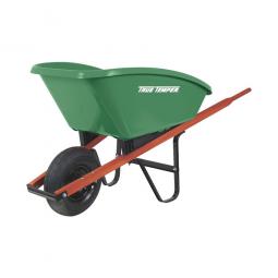 TRUE VALUE SP5 True Temper Wheelbarrow, Poly, 5-Cu. Ft.