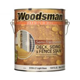 TRUE VALUE STOVN-GAL Woodsman Oil Deck, Siding & Fence Stain, Semi-Transparent Neutral Base, 1-Gal.