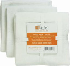 TRUE VALUE TV213542 3PK WHT FLOURSACK TOWEL