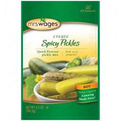 True Value W655-J7425 Mrs. Wages Pickling & Canning Mix, Spicy Hot, 6.5-oz.