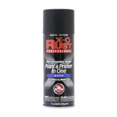 TRUE VALUE XOP18-AER X-O Rust Anti-Rust Enamel Paint & Primer Enamel, Black Satin, 12-oz. Spray