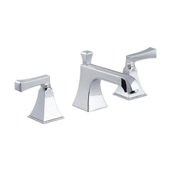 Kohler 087206892516 Memoirs Stately Widespread Bathroom Sink Faucet with Deco Lever Handles Polished Chrome