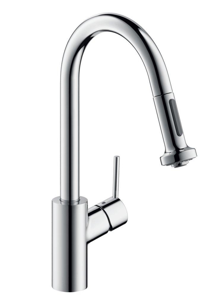 Hansgrohe 14877001 Talis S Single Handle Pull Down Kitchen Faucet in Polished Chrome