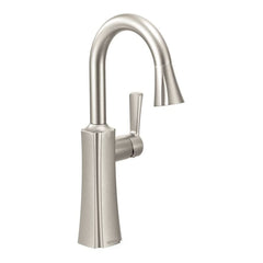 MOEN S62608SRS Etch Spot Resist Stainless One Handle Pulldown Bar Faucet