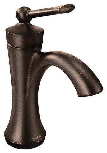 Moen 4500ORB Moen Wynford Oil Rubbed Bronze 1-Handle Bathroom Faucet