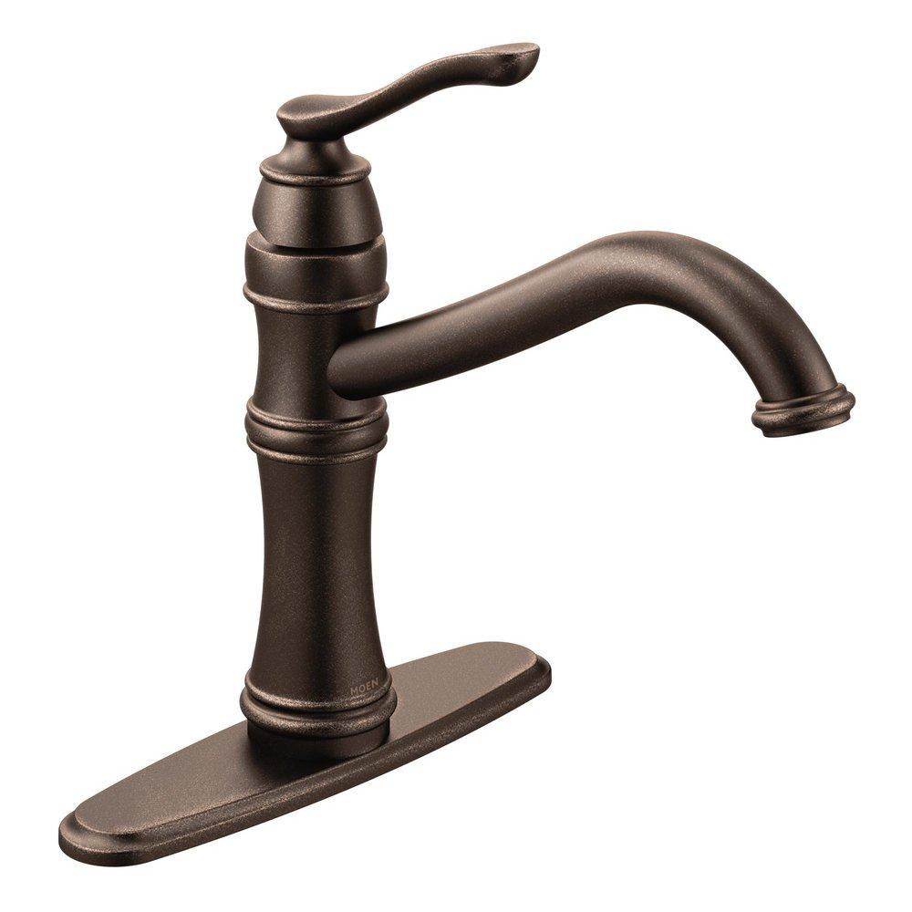 Moen 7240ORB Belfield Single Handle Kitchen Faucet in Oil Rubbed Bronze