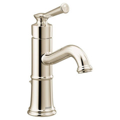 Moen 6402NL Belfield Single Handle Monoblock Bathroom Sink Faucet in Polished Nickel