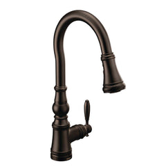 Moen S73004ORB Weymouth Single Handle Pull Down Kitchen Faucet in Oil Rubbed Bronze