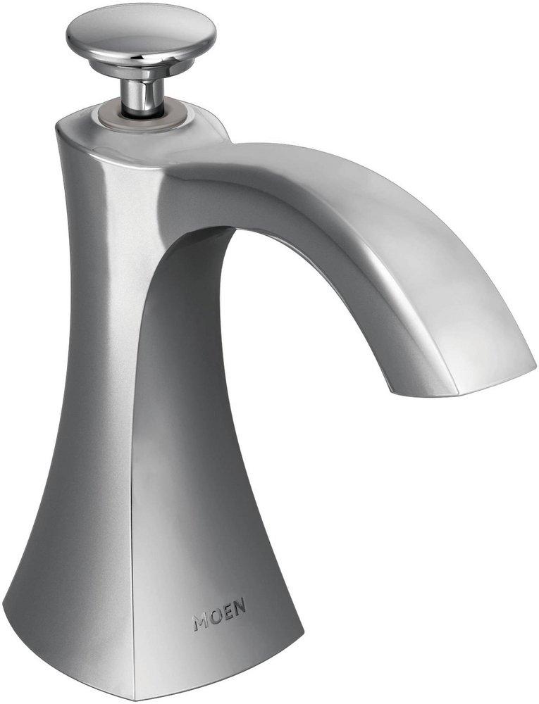 Moen S3948C Transitional 5-3/10 in. 18 oz Kitchen Soap Dispenser in Polished Chrome