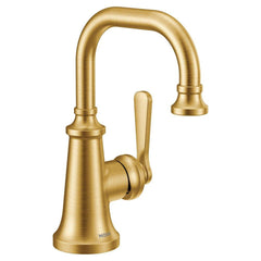 Moen S44101BG Colinet Single Handle Monoblock Bathroom Sink Faucet in Brushed Gold