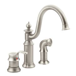 Moen S711SRS Spot Resist Stainless One-Handle Kitchen Faucet