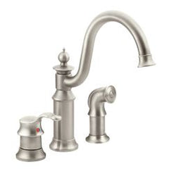 Moen S711SRS Spot Resist Stainless One-Handle Kitchen Faucet