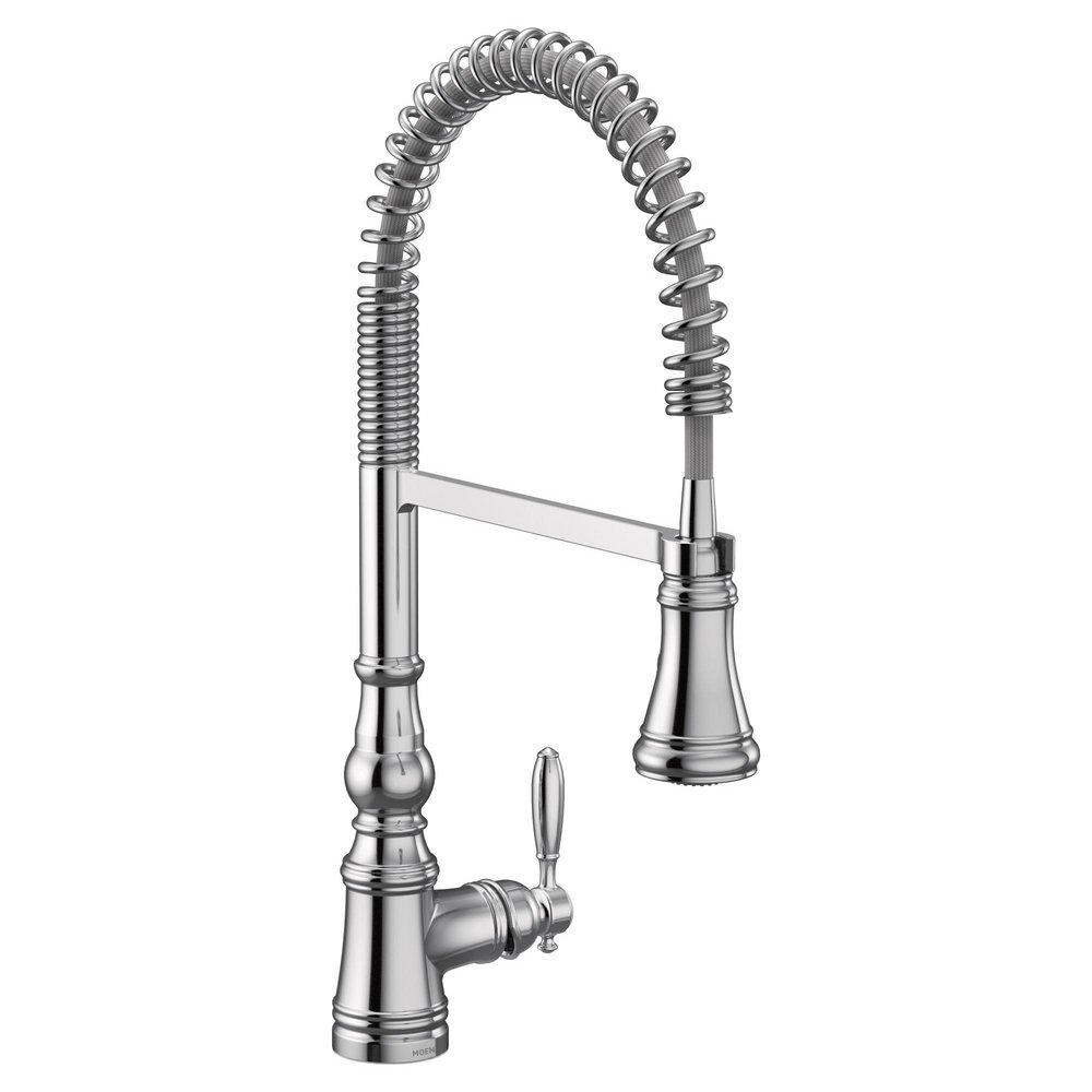 Moen S73104 Weymouth Single Handle Pull Down Kitchen Faucet in Chrome