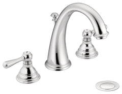 Moen T6125 Kingsley Two Handle Widespread Bathroom Sink Faucet in Polished Chrome