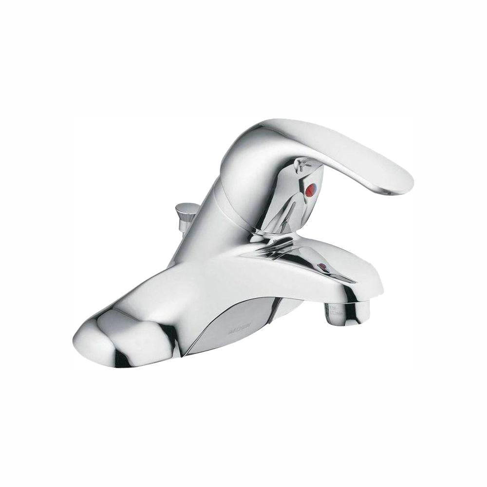 Moen WS84503 Adler Single Handle Centerset Bathroom Sink Faucet in Chrome