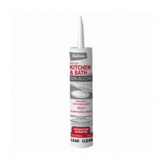 True Value 08725 Master Tradesman 10.1-oz. Kitchen & Bath Silicone Caulk, Clear