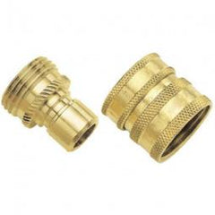 TRUE VALUE 09QCGT Green Thumb Brass Quick Connector Set