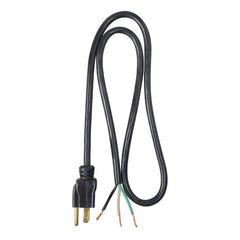 True Value 09703ME Master Electrician 3-Ft. 16/3 SJTW Black Power Supply Replacement Cord