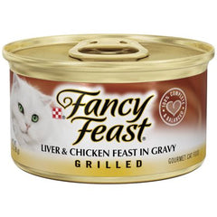 TRUE VALUE 10088 Purina Fancy Feast Cat Food Grilled Liver & Chicken 3-oz Can