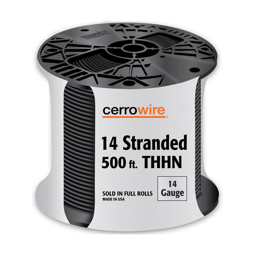 True Value 112-3451J Black 14 Stranded Building Wire