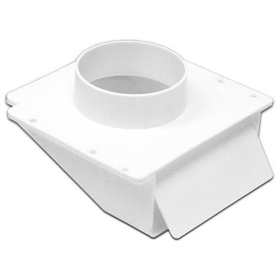 True Value 143WP Lambro Under-Eave Dryer Vent, White Plastic, 4-In. Collar