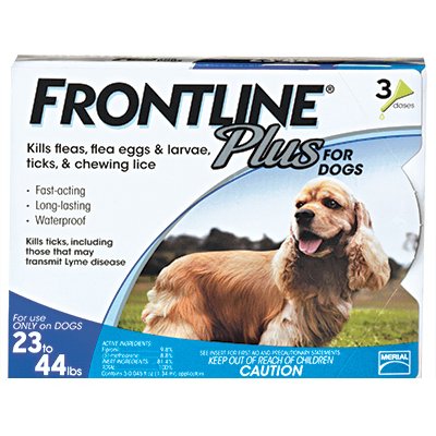 TRUE VALUE 287110 Frontline Plus For Dogs Medium 3-Pk