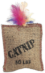 True Value 2984 Jute.Feath Sack Cat Toy