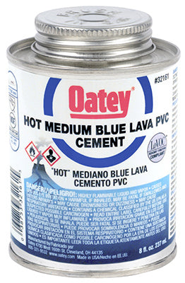 TRUE VALUE 32161 8OZ BLU Lava PVC Cement