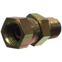 TRUE VALUE 39004378 1/2 Inch Male Pipe x 1/2 Inch Female Pipe Swivel, 1/32 Restricted Hydraulic Adapter