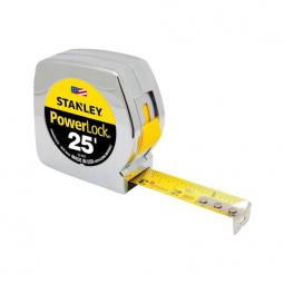 true value 33-425 stanley powerlock tape measure 25-ft x 1-in