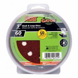 True Value 4345 Gator 5-Inch 60-Grit Hook & Loop Sanding Disc