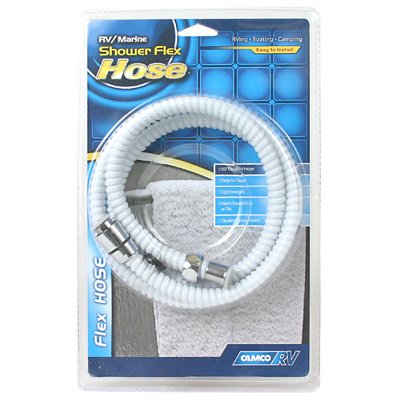 TRUE VALUE 43717 Camco RV Shower Head Hose, White, 60-In.