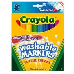 TRUE VALUE 58-7808 Crayola 8-Count Washable Broad Line Markers