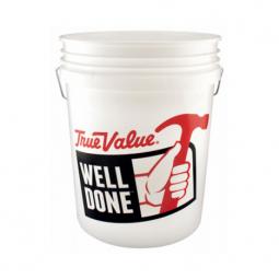 True Value 5GLSKD-TV True Value 5-Gallon White Plastic Pail