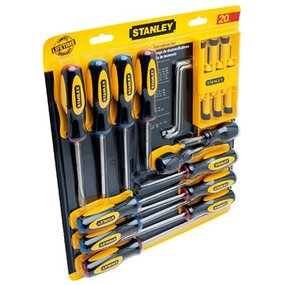 TRUE VALUE 60220 Stanley Screwdriver Set, 20-Pc.