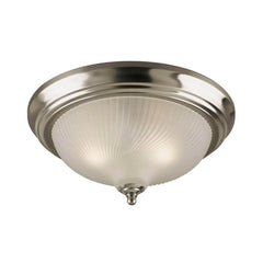 TRUE VALUE 64305 Westinghouse Ceiling Light Fixture, Brushed Nickel & Frosted Swirl Glass, 13-In.