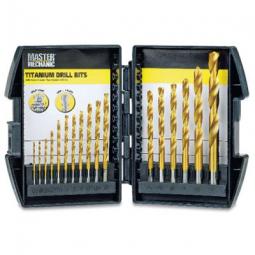 TRUE VALUE 647386 17-Piece Titanium Nitride Drill Bit Set