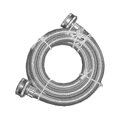 TRUE VALUE 7243-48-34-1 3/4 Garden Hose x 3/4 Garden Hose x 48-Inch Stainless-Steel Washing Machine Hose