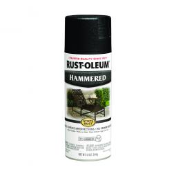 TRUE VALUE 7215-830 12 Oz Black Hammered Spray Paint Rust Preventative