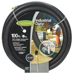 True Value 8650-100 Rubber Garden Hose, Black, 5/8-In. x 100-Ft.