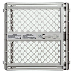 True Value 8625 Pet Gate Light Gray Plastic 26 to 42 x 26-In.