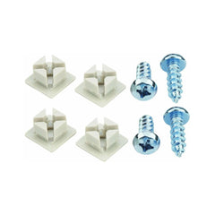 True Value 93322 4-Pk. White Deluxe License Plate Fastener