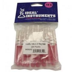 TRUE VALUE 9352 Livestock Injection Needles Disposable 1-1/2-In Poly Hub 18-Ga 25-Pk