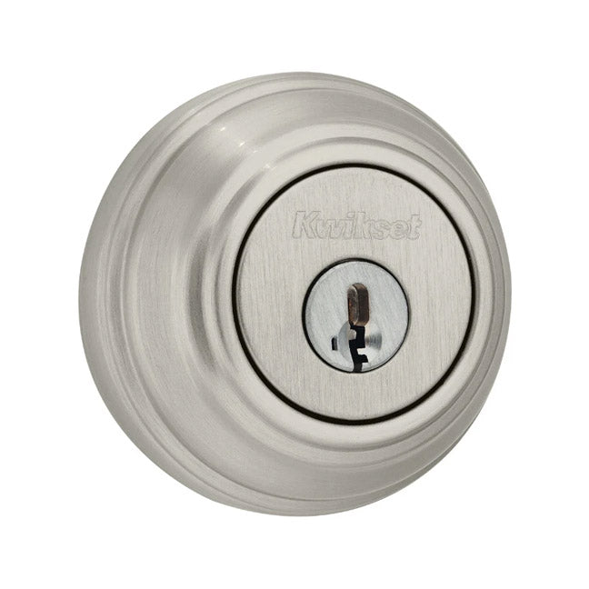 TRUE VALUE 98015SMTCPK4 Signature Series Satin Nickel Finish Single Cylinder Deadbolt With Smart Key Rekeying