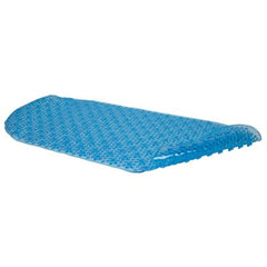 True Value BMAT-C4J01-04 Bath Mat, Bubble, Blue Rubber, 15 x 34-1/2-In.