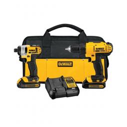 TRUE VALUE DCK240C2 DeWalt Max Drill / Driver Combo Kit, Cordless, 20-Volt Lithium Ion Batteries