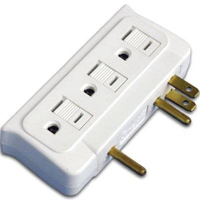 True Value CT-010 Master Electrician 6-Outlet White Side Entry Current Tap