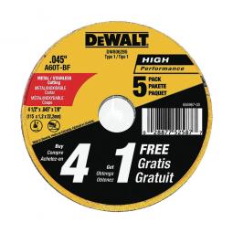 True Value DW8062B5 5PK 4.5X.045 CUT WHEEL