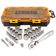 TRUE VALUE DWMT73804 DeWalt 34-Pc. Socket Set, 1/4 & 3/8-In. Drive